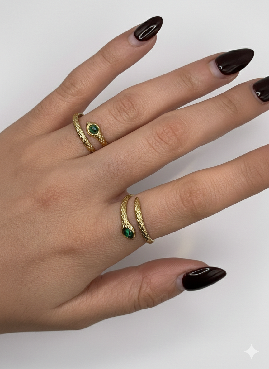 NOHA Gold Serpent Ring