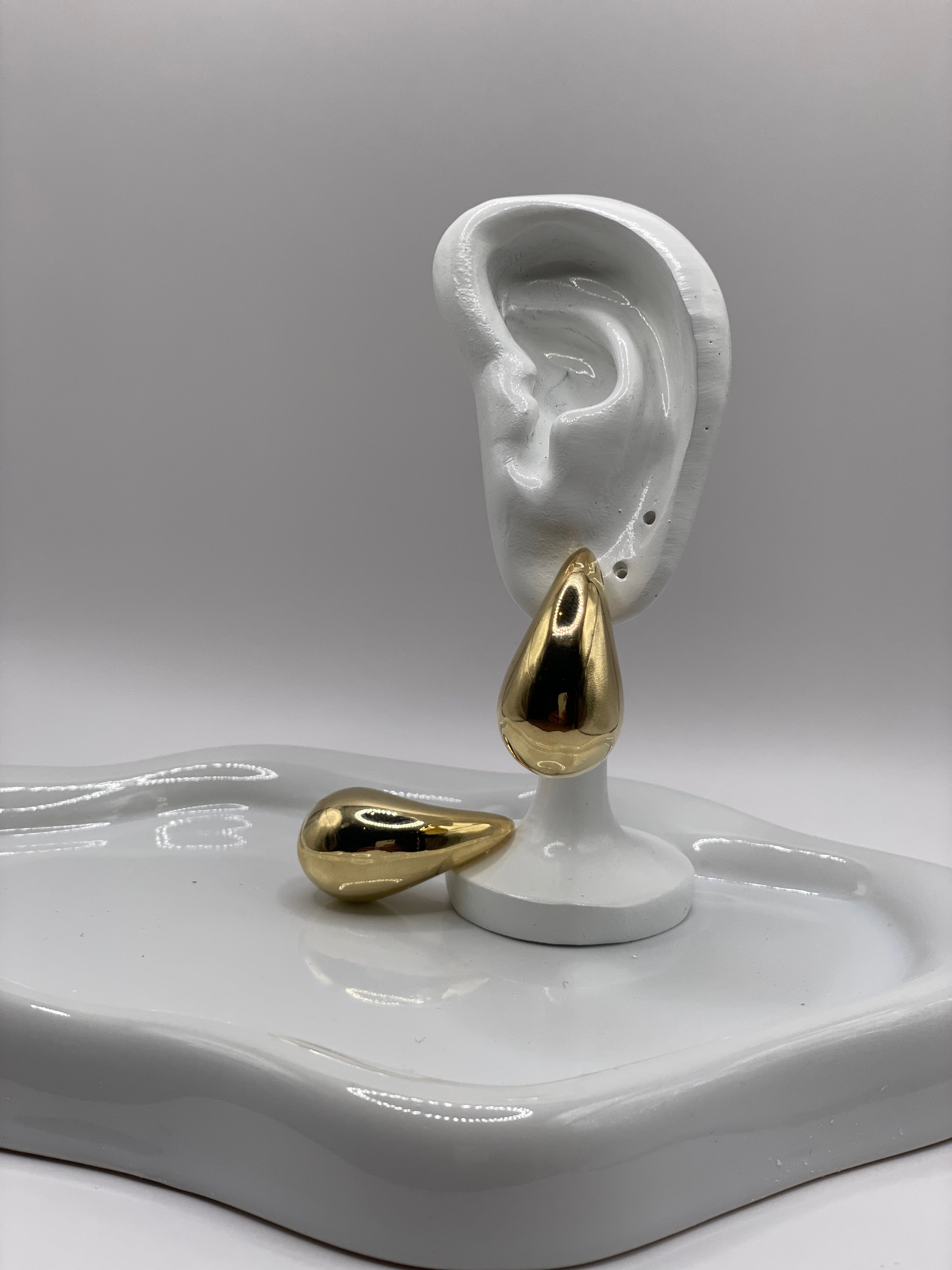 AMBRE DROP EARRINGS GOLD