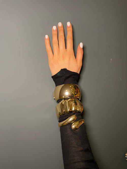 AMAYA Gold Sculptural Bracelet