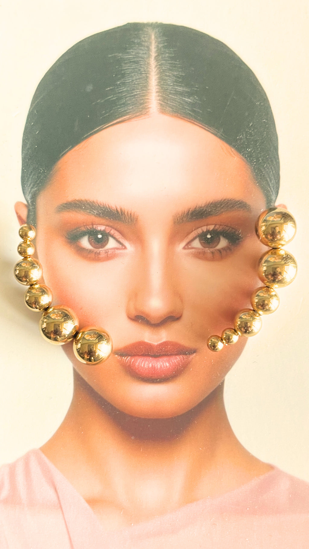JASMINE Gold Crescent Ear Climber Earrings