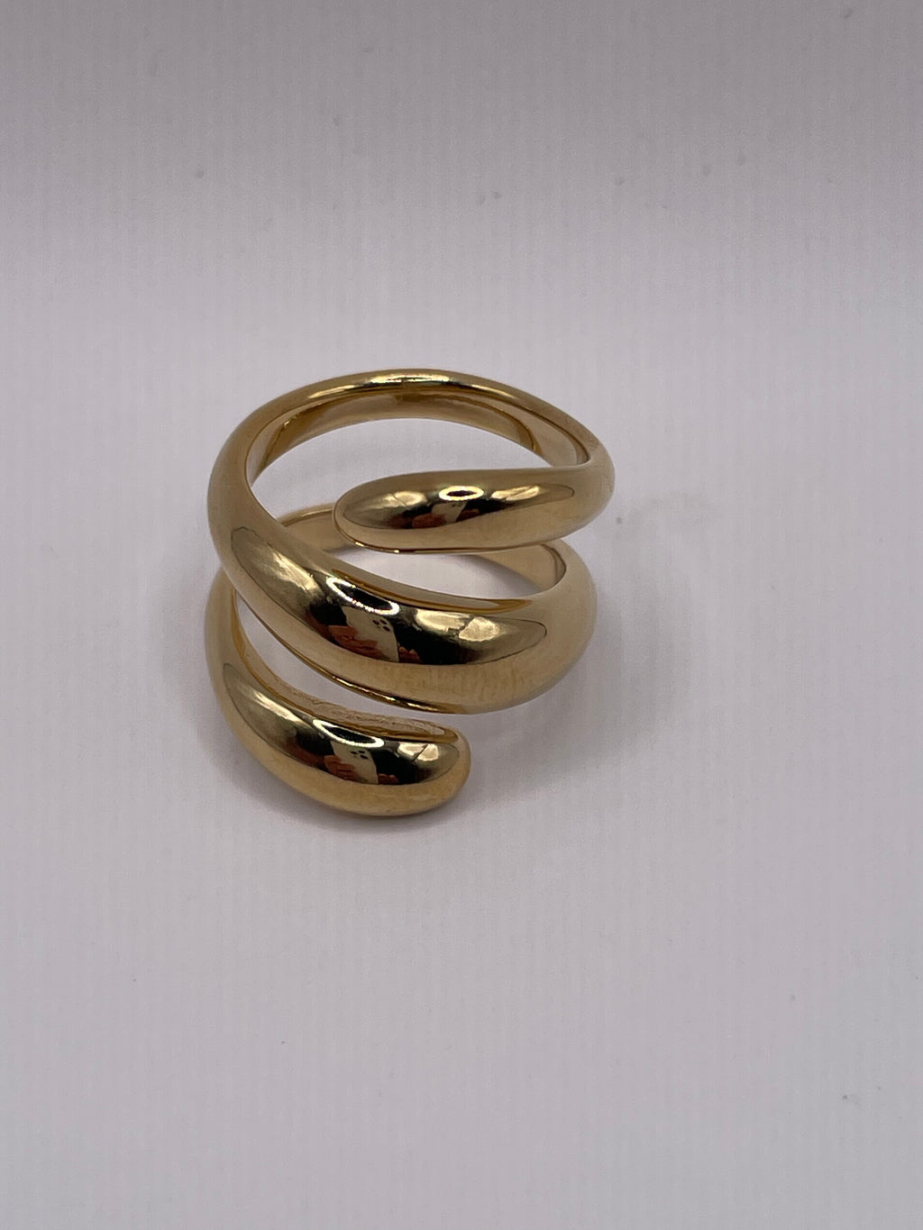 SHANA RING ⎮ Gold Spiral Elegance